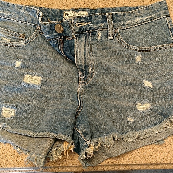 Free People Pants - Free People shorts, raw edge, distressed